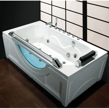 Corner Drain Bath Shower Tub Combo