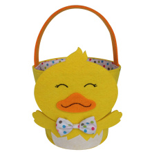 Easter basket with 3D chick modeling