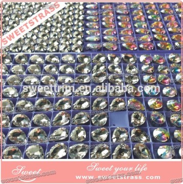 faceted acrylic sew on rhinestones