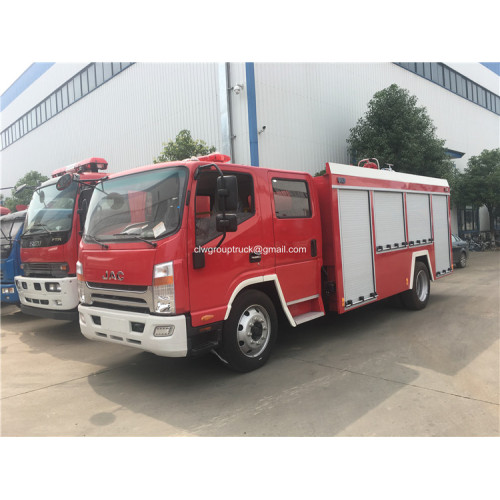 JAC single bridge combined powder foam fire truck