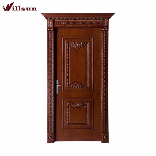 Traditional Carved Best Rated Entry Doors Outside Doors Wooden High Quality Entry Doors