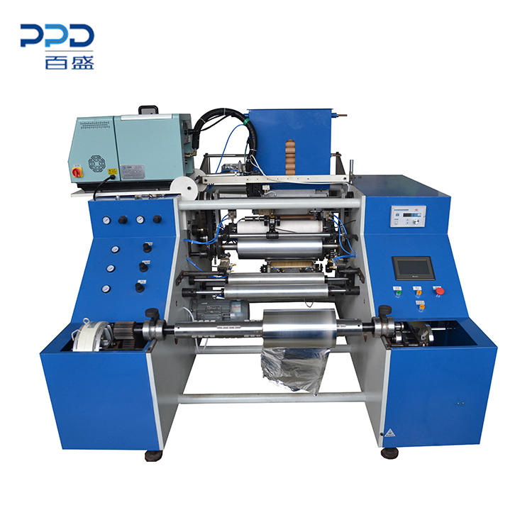 PPD-DJ450 Many Years Factory 3KW Automatic House Aluminium Foil Roll Rewinding Machine