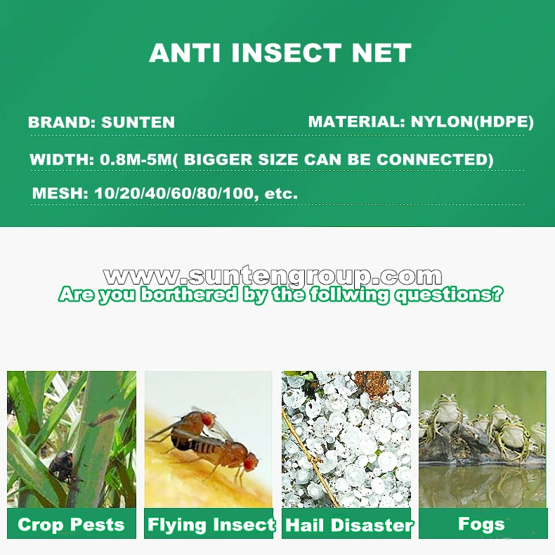 Factory Price HDPE/PE/Nylon/Plastic Vegetable Protection/Anti Mosquito/Malaria/Fly/Hail/Bee/Aphid/Insect Control/Proof Net for Agriculture/Greenhouse