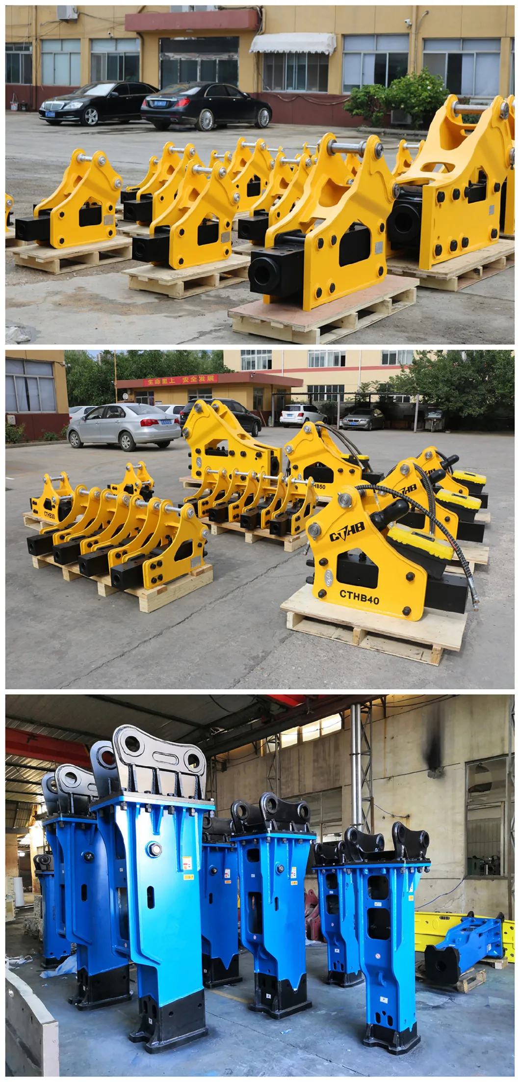 High Strength Yantai Machinery Clearing Slag Hydraulic Breaker