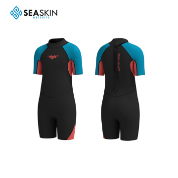 Seaskin Durable Boy's Shorty High Quality Diving Wetsuit