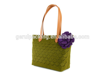 2016 costomize tote handbag felt bag promotion shopping bag