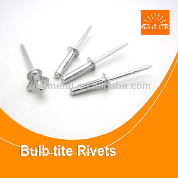 Aluminum bulb tite rivets/automotive rivets