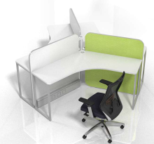 Colorful Office Workstation Setup for Open Areas