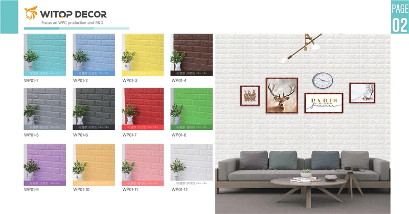 Akadeco Peel and Stick 3D Wall Tiles Waterproof Brick Wallpaper XPE Foam 3D Wall Coating