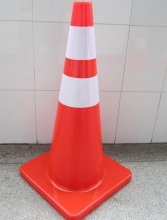 S70 CM Flexible Reflective pvc traffic cone / Safety Traffic Cone