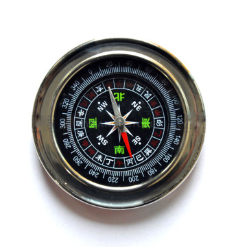 Feng shui Chinese Pocket Stainless Steel Portable Luopan Compass Elaborate Round Luo Pan Home decoration accessories