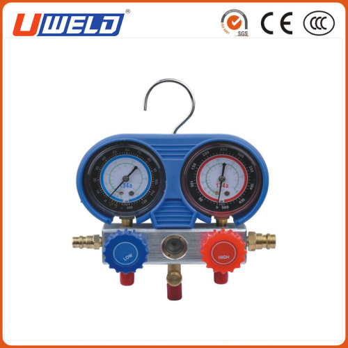 R134a Refrigerant Manifold Gauge Set Aluminum Valve Body