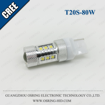 OSRING Automotive LED brake Lights 80w Car LED Bulb 12V T20S brake bulb