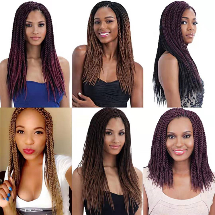 30 Strands/pack Thin Senegalese Twist Crochet Braids Hair Wholesale Small Twist Braided Hair Extension