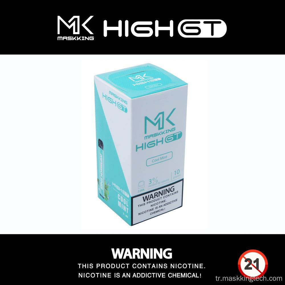 Toptan En İyi Fiyat Maskking 2ml 350mAh Tek Kullanımlık