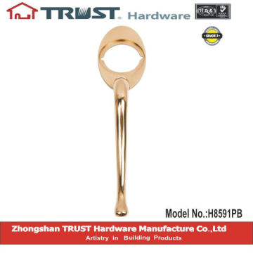 H8591PB:TRUST Solid Brass Pull Handle Lockset