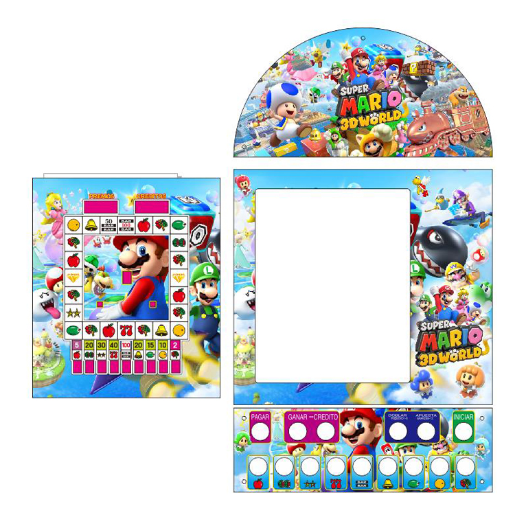 Dostosowana gra płyta PCB Mario Arcade z akrylem