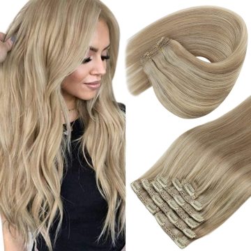 Clip in Hair Extensions Blonde Clip in Extensions