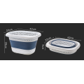 Folding Laundry plastic basket