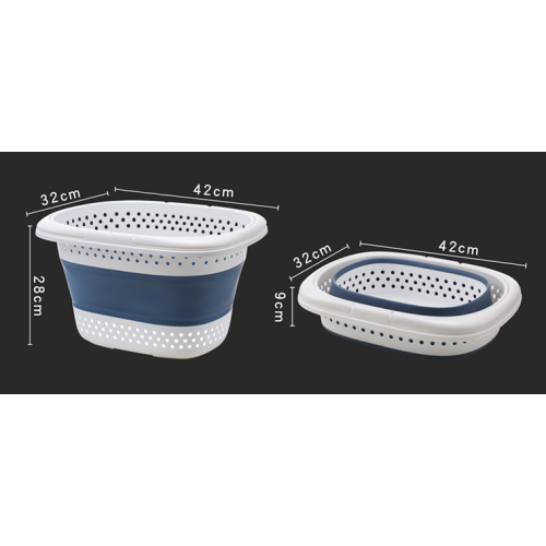 Folding Laundry plastic basket