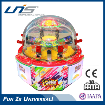 UNIS coin operated game machine coin pusher machine for sale golden dream