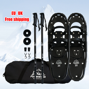 EU UK Free Shipping Dropshipping Snowshoes Aluminum Winter Gear Set 19'' 21'' 25'' 30''