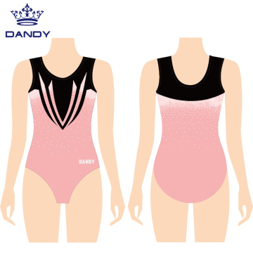 Girl performance gymnastics leotards