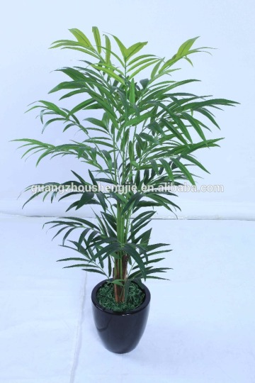 SJ00356 Artificial indoor bonsai foliage areca palm plant tree