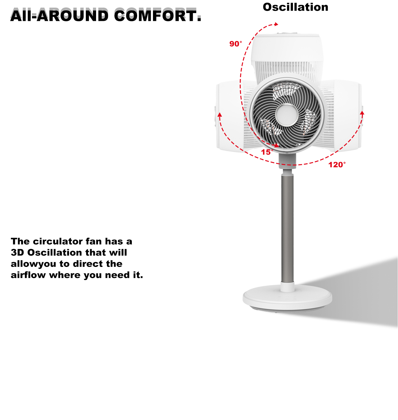 HTS-F620 Circulator Fan 3Dswing HTS-F620 Circulator Fan 3Dswing