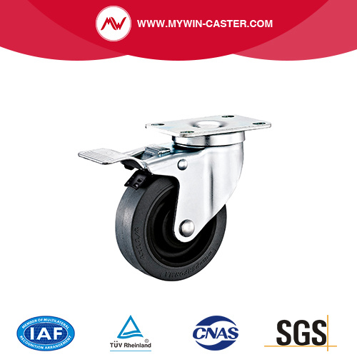 Medium Duty TPR TOP Plate Total lock Caster Wheels