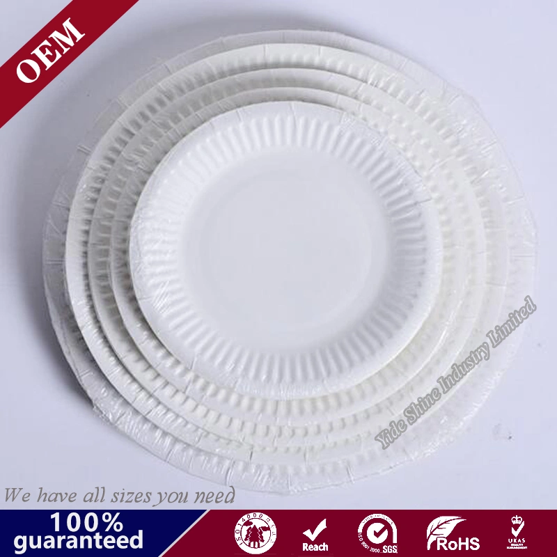 Food Grade Natural Material Restaurant Party Disposable 6 Inch Paper Plate