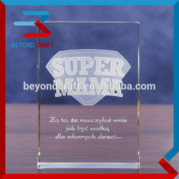 high quality crystal cube with 3d photos image