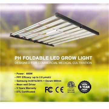 Planta plegable de espectro led plante crecer luz