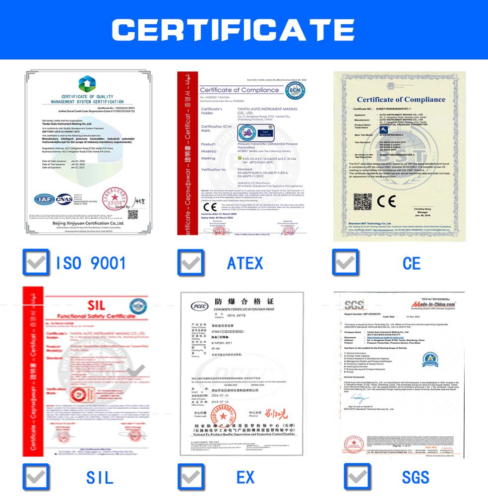 Differential Pressure Transmitter Metal Capacitance dp Pressure Sensors