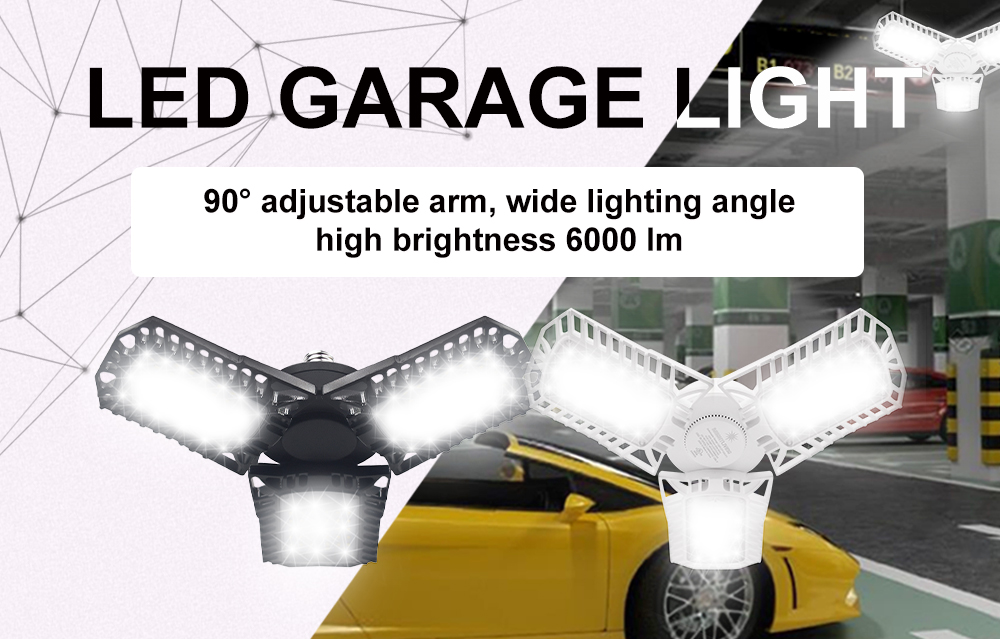 deformable led garage light