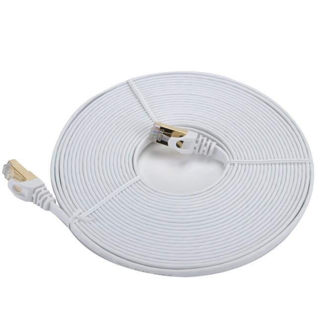 Плоский дизайн кабеля Ethernet с двойным экраном CAT7