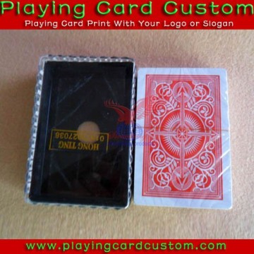 clear playing cards with clear case