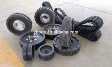 Produce robot rubber tracks robot caterpillar rubber tracks