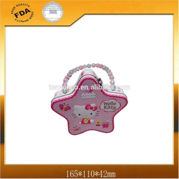 Star Shaped Candy Tin Box Irregular Tin Can