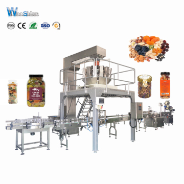 PLC Control Can/Jar Dry Fruit Nuts Filling Packaging