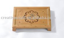bamboo cheap small tea tray, elegant tray with engraved
