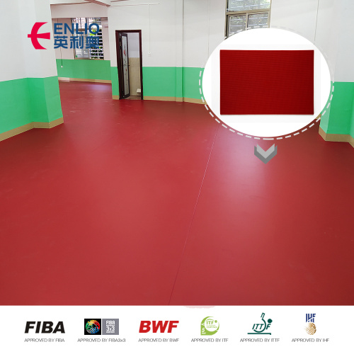 BWF certificada Sports Floor Piso de badminton esportivo