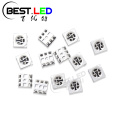 5050 SMD LED Cyan LED 490nm Tres chips