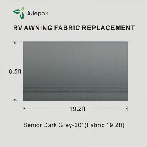 RV Fabric Replacement (17.2ft Fabric, Grey)