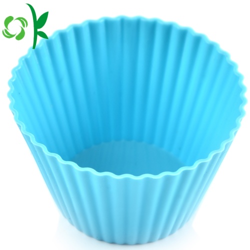 Molde para hornear flexible de muffin de postre de silicona