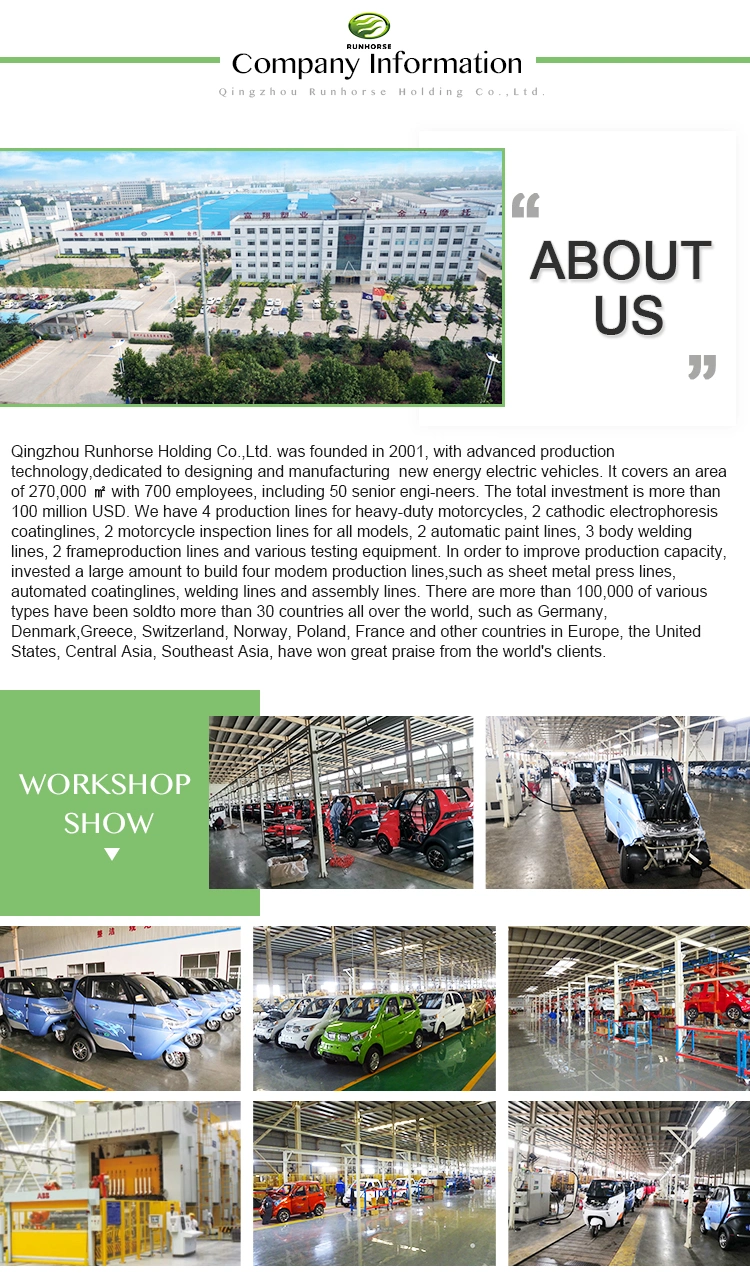 EEC Approval 4 Wheel Electric Transportation Cargo