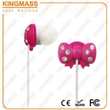 KINGMASS Sparkle Butterfly Bow Headphones 2016