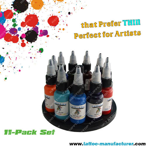 Ensemble d&#39;encre de tatouage 0.5 oz 15 couleurs