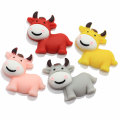 100Pcs Cartoon Animal Resin Cow Flat back Cabochon Scrapbooking Hair bow Center Card Making Embellishments DIY Accessories