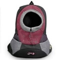 Black Large PVC and Mesh Pet Backpack